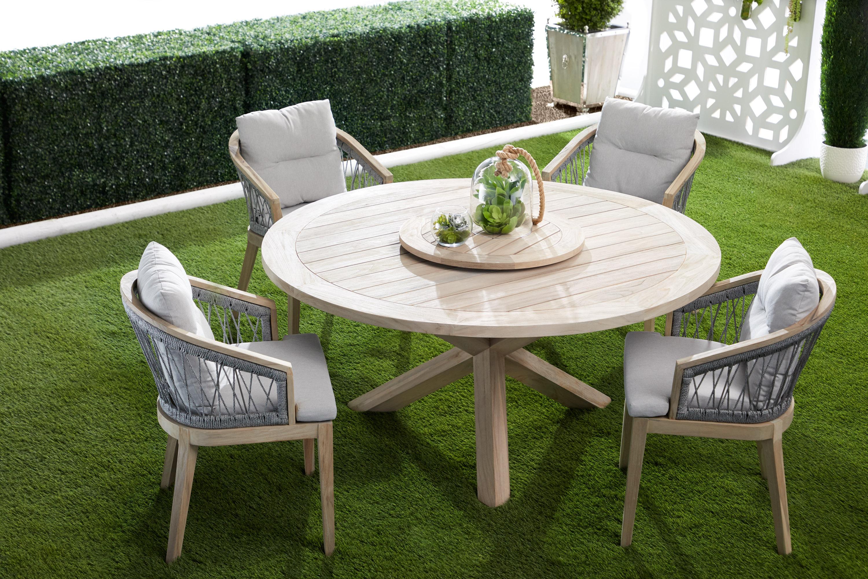 Round table with chairs outdoor hotsell